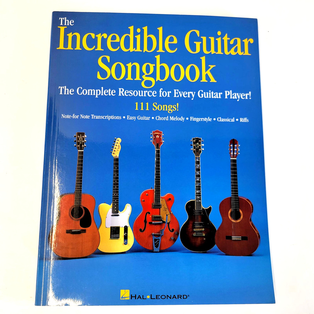 Hal Leonard Incredible Guitar Songbook 111 Songs Blue TAB Sheet Music Book